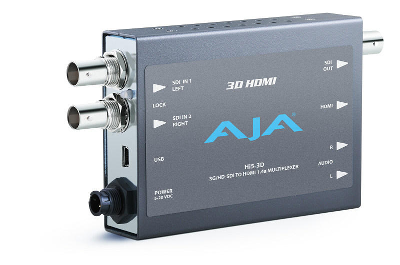 AJA Converter max. 3G-SDI auf HDMI/ 3G-SDI & Audio Hi5-3D